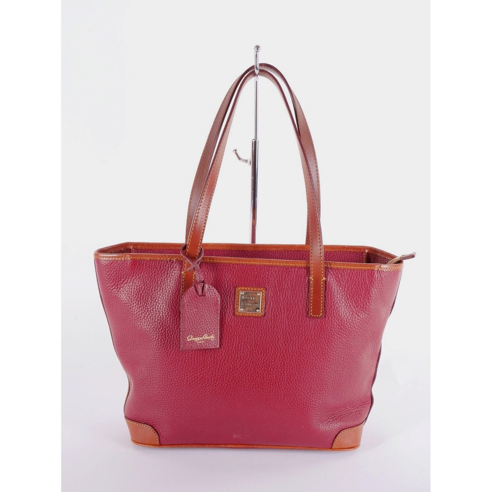 Dooney & Bourke Charleston Red Pebbled Leather Tote Bag Shopper